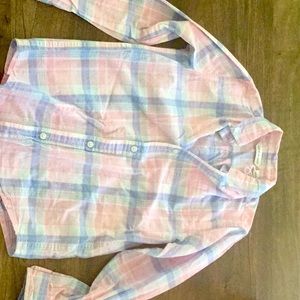 NWOT Janie & Jack plaid button down shirt
